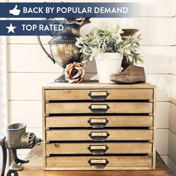 Wooden Desk Drawer Organizer | Rustic Farmhouse