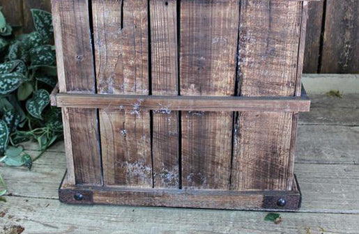 Wood Crate Stool with Removable Top