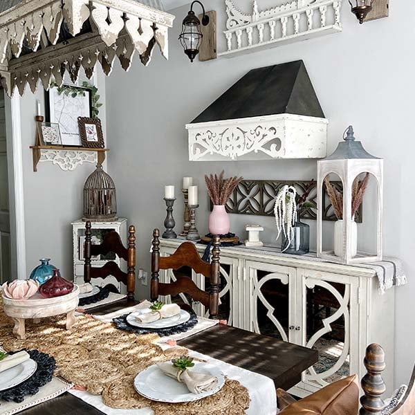 Architectural Wooden and Metal Canopy Hood