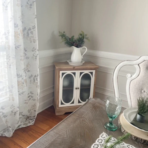 Two-Toned Wooden Storage Cabinet
