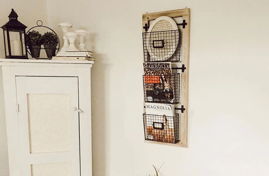 Metal Bin Wall Organizer