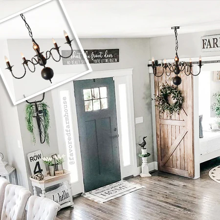 Black Iron Pendant Light