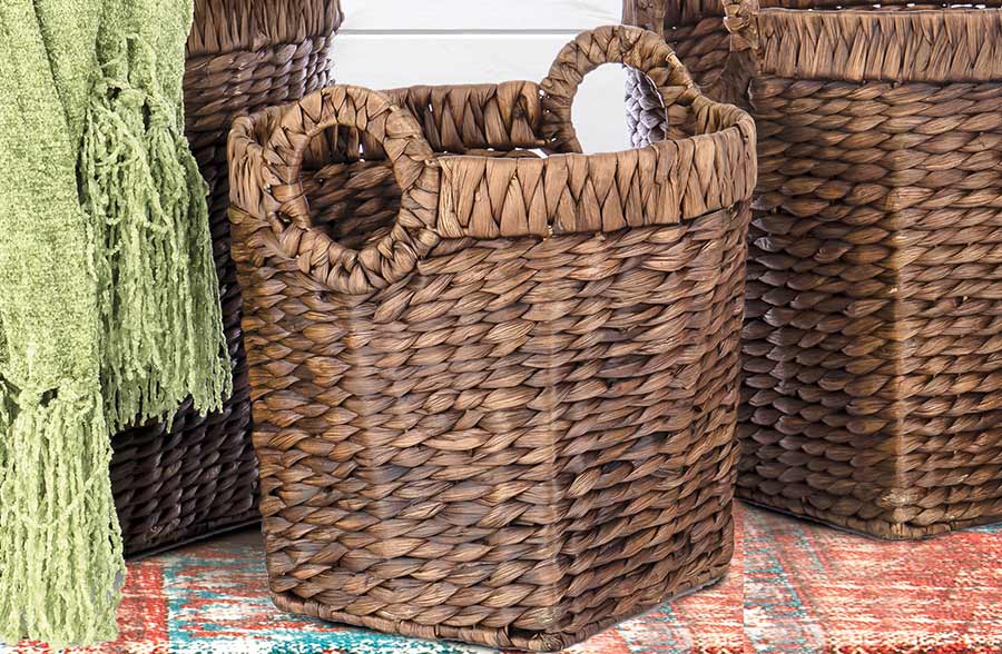 Nesting Hyacinth Storage Baskets, Set of 4