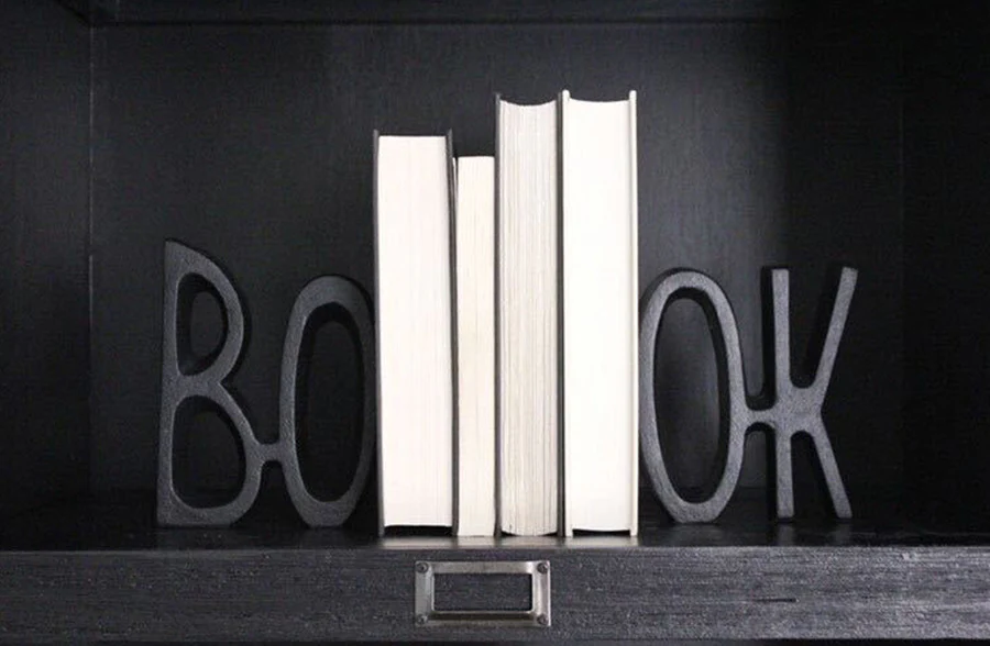 BOOK Letter Bookends