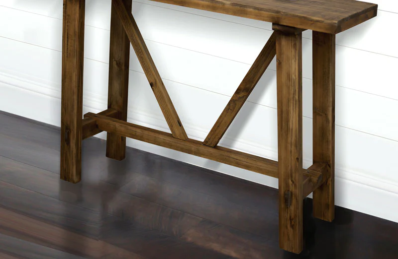 Farmhouse Fir Wood Console Table