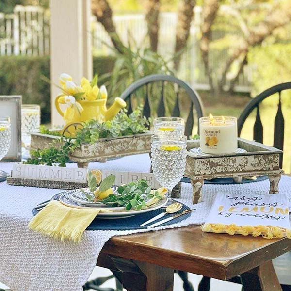 Galvanized Standing Metal Farmhouse Trays, Set of 2