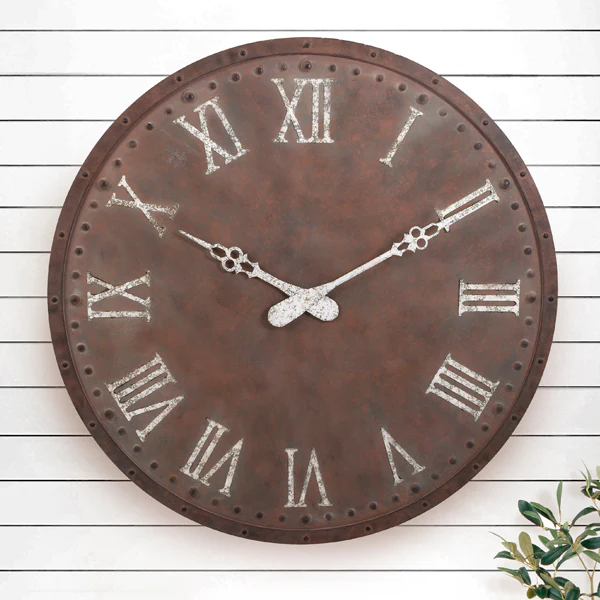 *HUGE* Iron Station Wall Clock