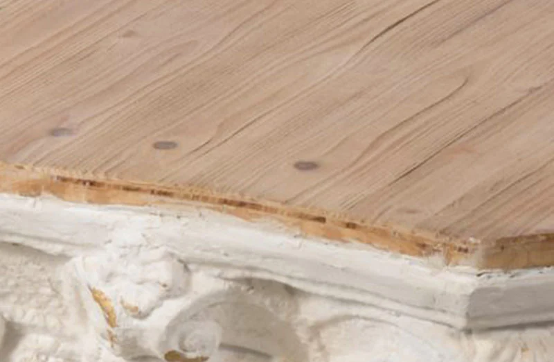 Carved Column Side Table