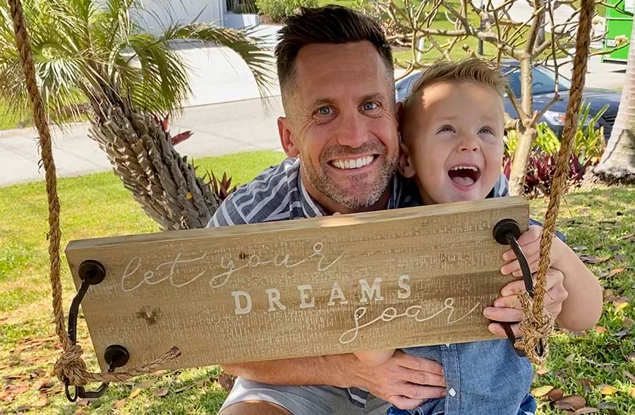 Let Your Dreams Soar Engraved Garden Swing