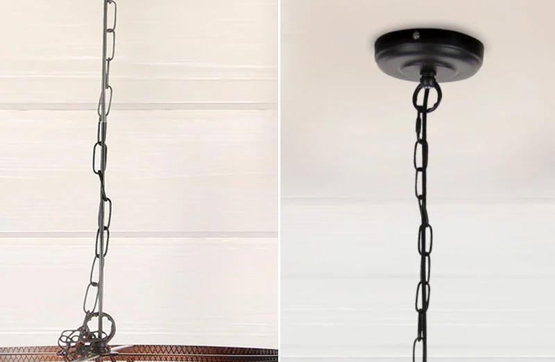 Iron Mesh Drum Pendant With Edison Bulbs