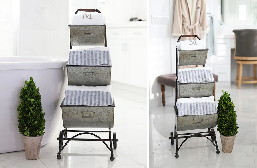 Rolling Three Tiered Storage Cart