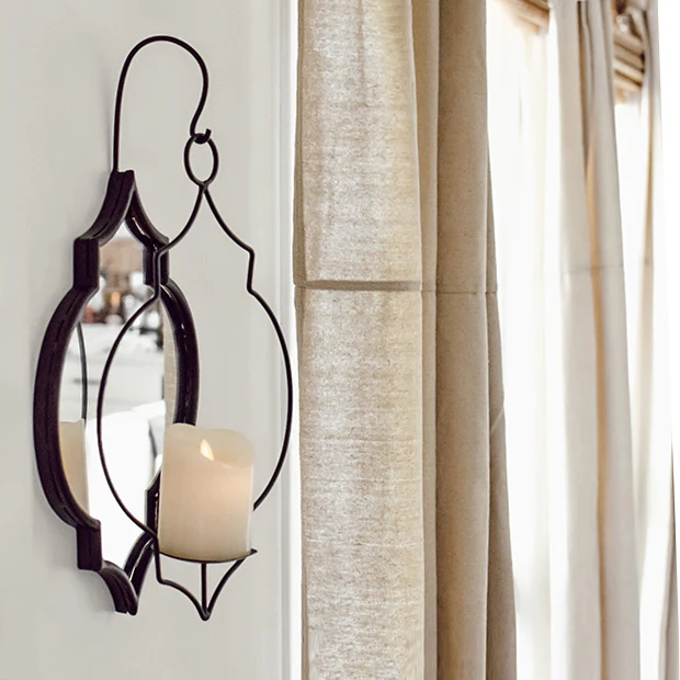 Contemporary Wall Sconce with Mirror