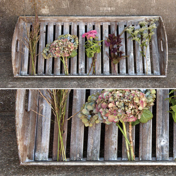 *HUGE* Wood Slat Service Tray