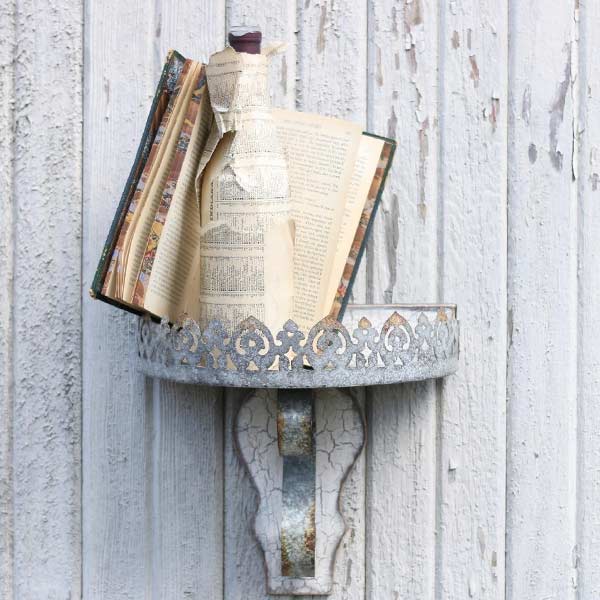 Scalloped Wall Shelves  Set of 2