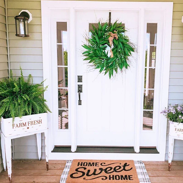 Removable Farm Fresh White Garden Stands, Set of 2