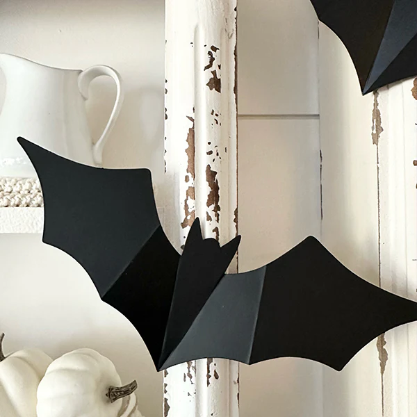 Spooky Metal Bats, Set of 12