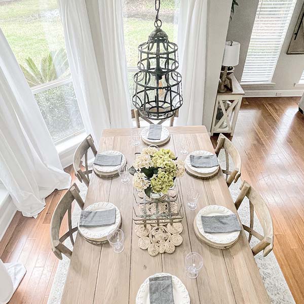 Distressed Metal Caged Pendant Light