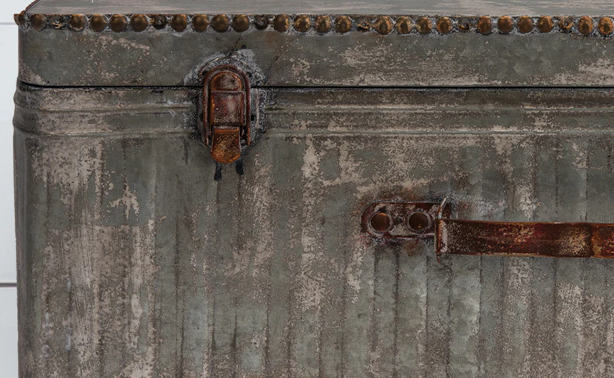 Metal Suitcase Wall Shelf