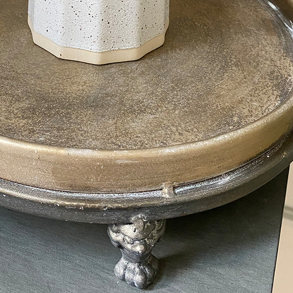 Antique Patina Iron Display Risers, Set of 2