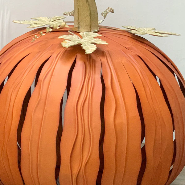 Indoor/Outdoor Luminary Pumpkins, Set of Two