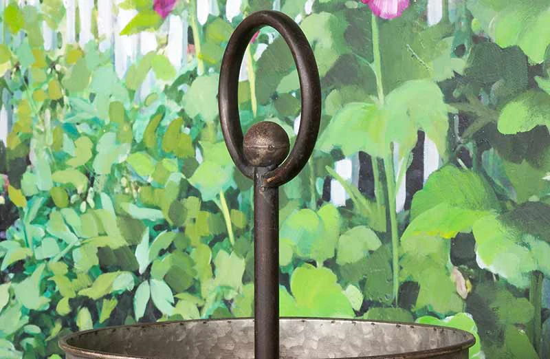 Galvanized Two Tier Serving Tray