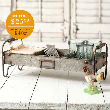 Divided Tray with Stand