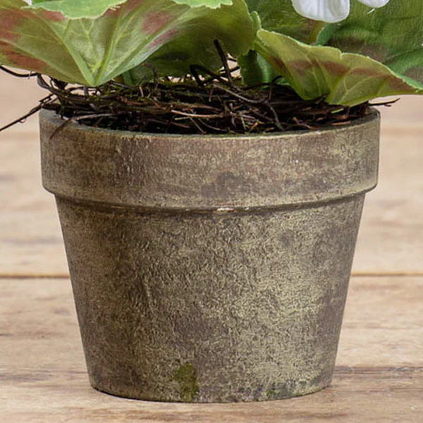 Lifelike Potted Geranium