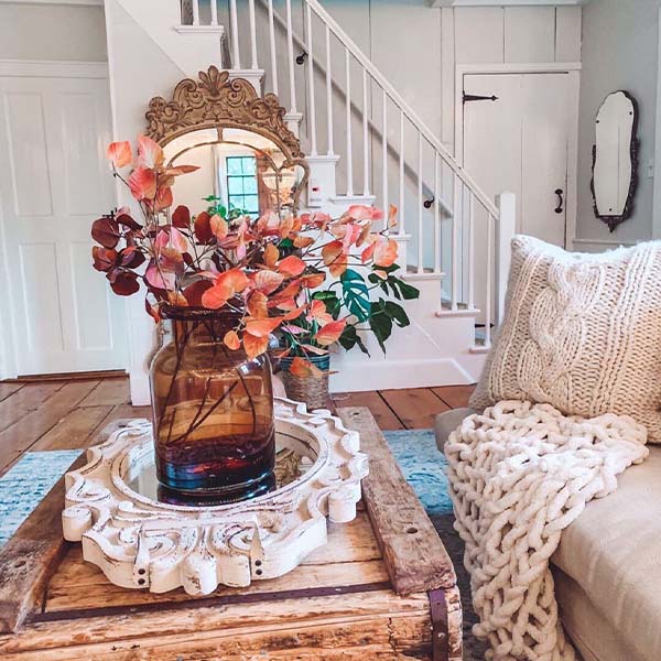 Distressed Victorian Wood Tray and Mirror, 2-in-1 Steal | DES Exclusive