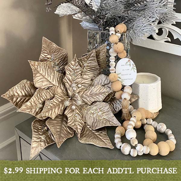 Magic of Christmas Wood Beaded Garland