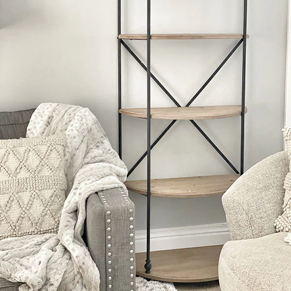 Half Moon Tiered Shelf | 66 Inch Tall