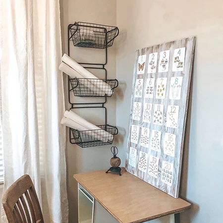 Three Tiered Wall Storage Baskets