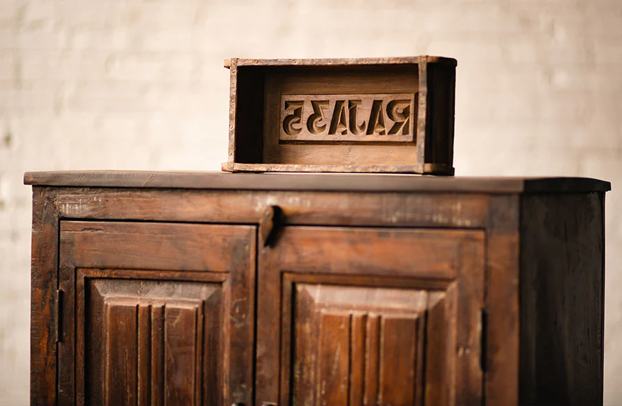 FOUND Antique Wooden Cabinet
