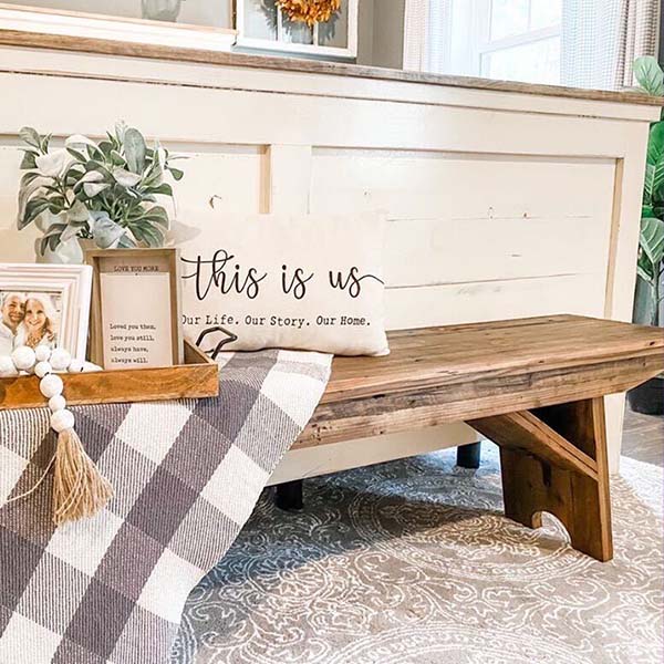 Rustic Design Reclaimed Wood Bench