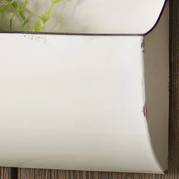 Chippy Enamel Scoop Mail Bin