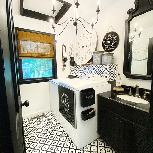 Galvanized Metal Deluxe Laundry Bins, Set of 2