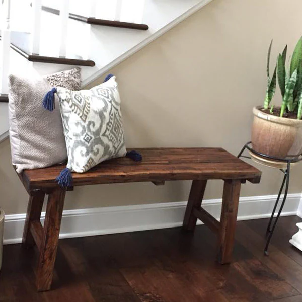 Mahogany Wood Bench