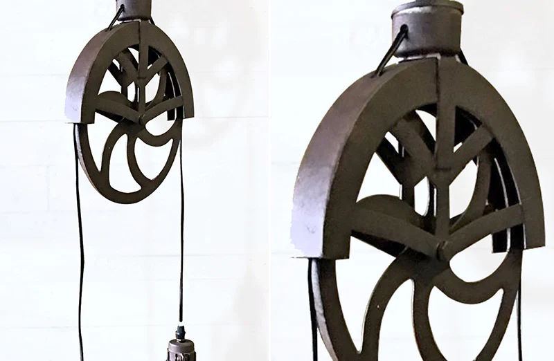 Double Pendant Pulley Light