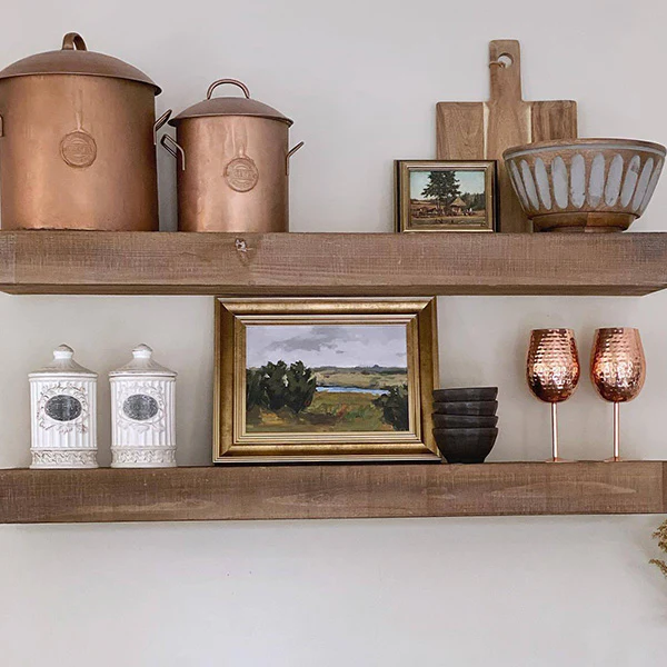 Embossed Vintage Canister Set with Antique Patina, Set of 2