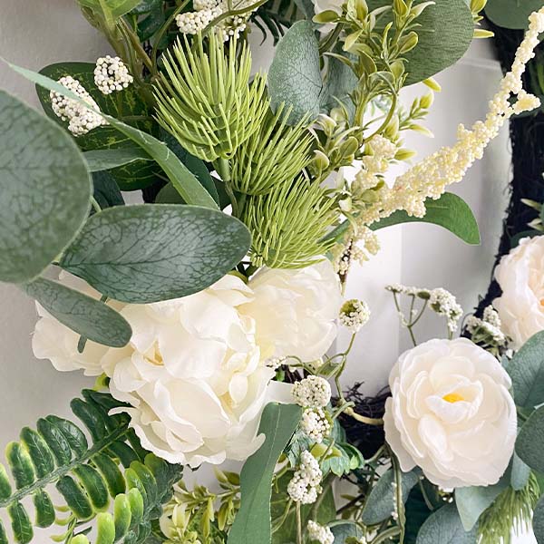 Premium Lush Eucalyptus and Peony Wreath
