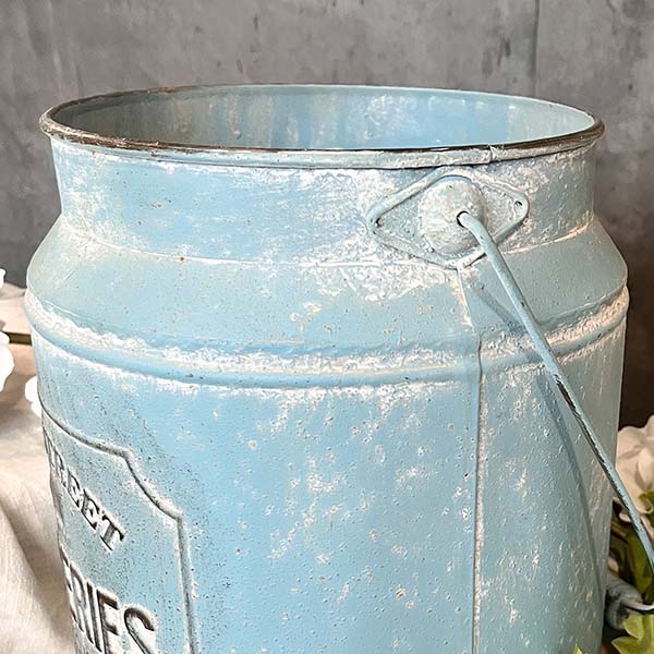 Blue Groceries Pail