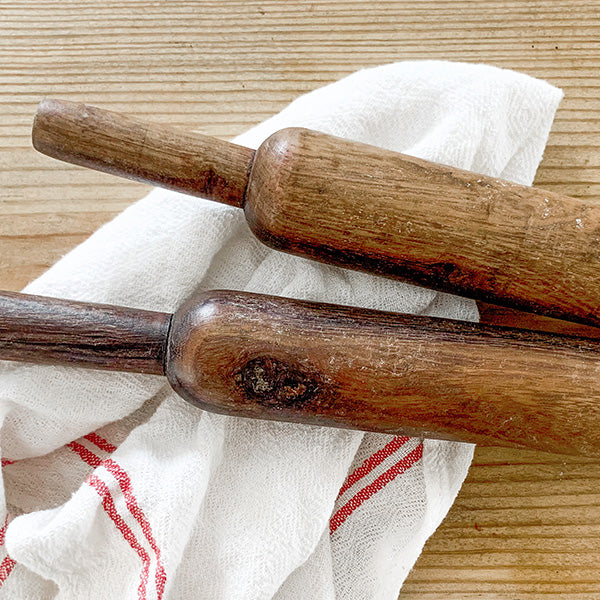 FOUND Antique Wood Rolling Pins, Set of 2