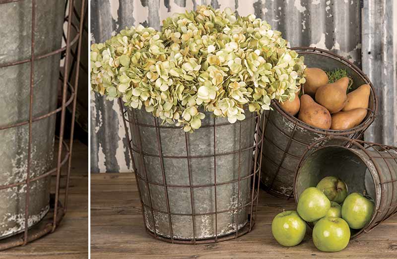 Wire Basket Bucket Set of 3
