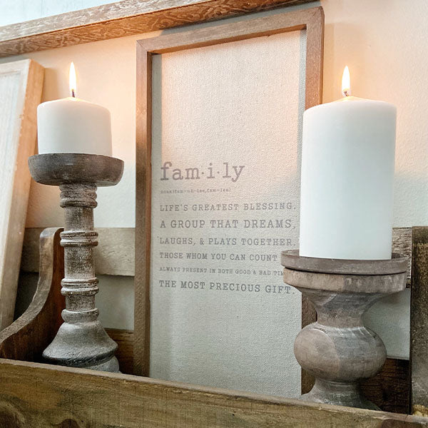 Wooden Framed Family Sign