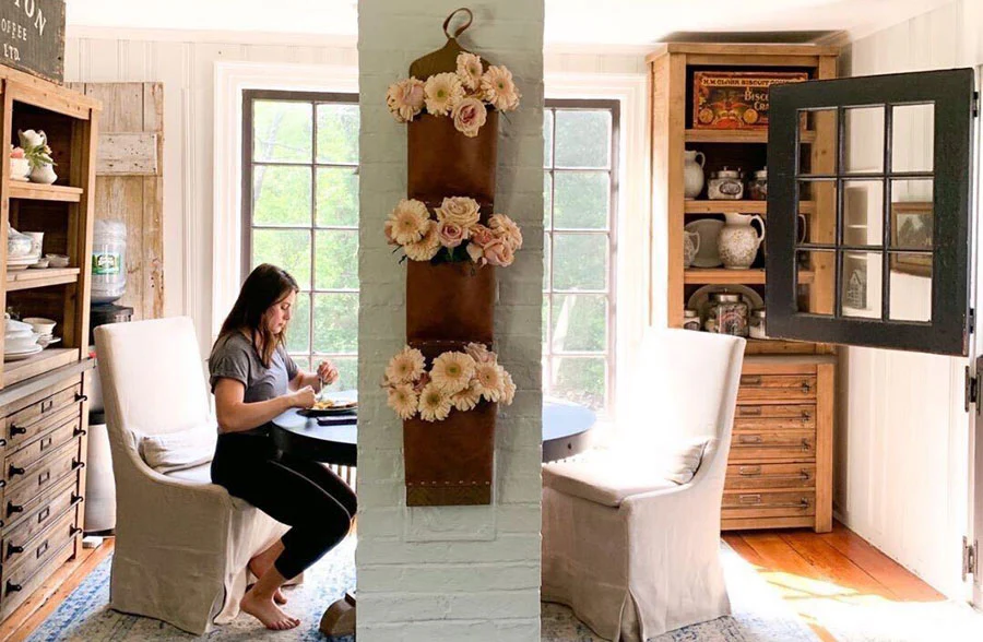 Faux Leather Pocket Wall Cubbies, Set of 3