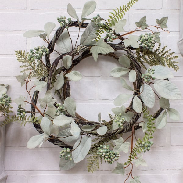 Ivy, Fern and Berry Twig Wreath