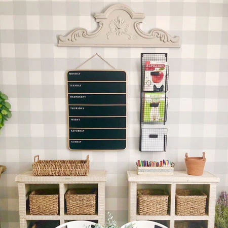 Weekly Planner Hanging Blackboard