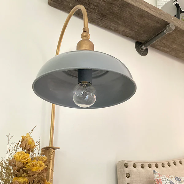 Antique Gold Gooseneck Wall Lamp