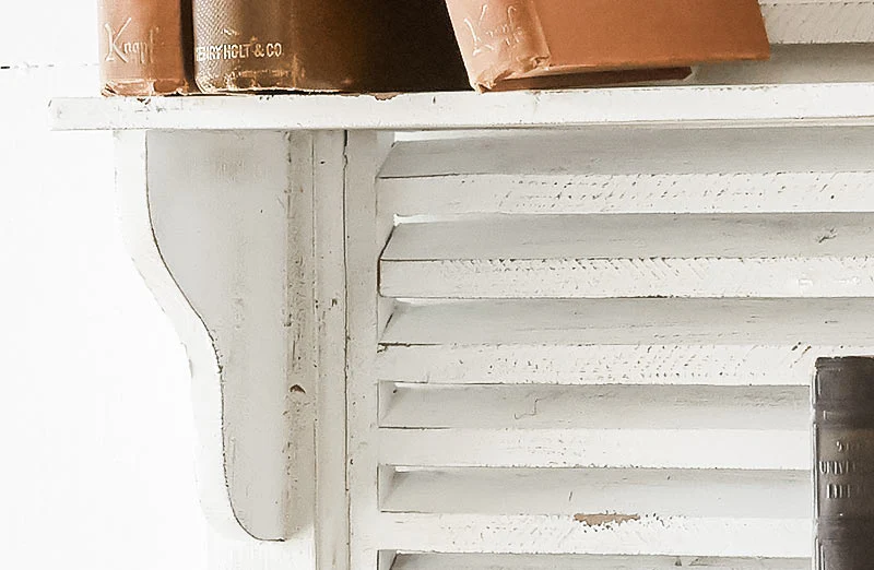 LARGE Distressed Shutter Shelf