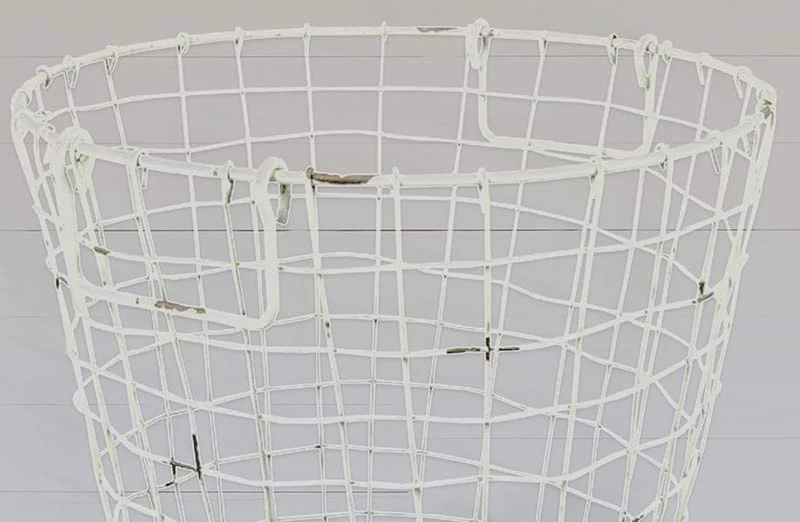 Distressed Wire Storage Basket