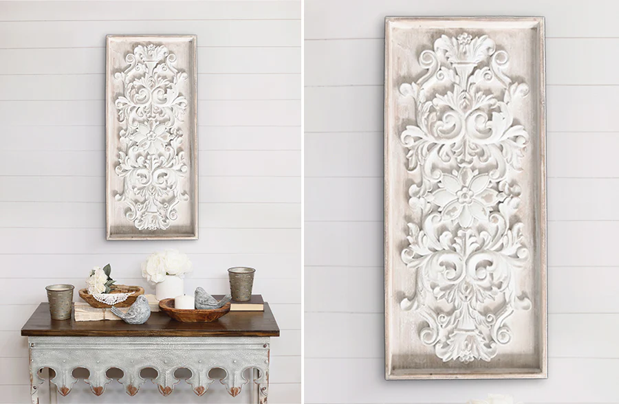 Wooden Framed Wall Decor, Set of 2